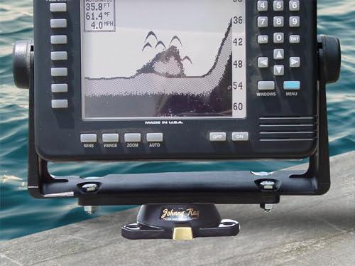 Johnny Ray Johnny Ray Fish Finder Mount, Portable Depth Finder Swivel Mount, Quick-Release Fishfinder Bracket, Marine Sonar and Electronics Mounting Equipment (JR-300)