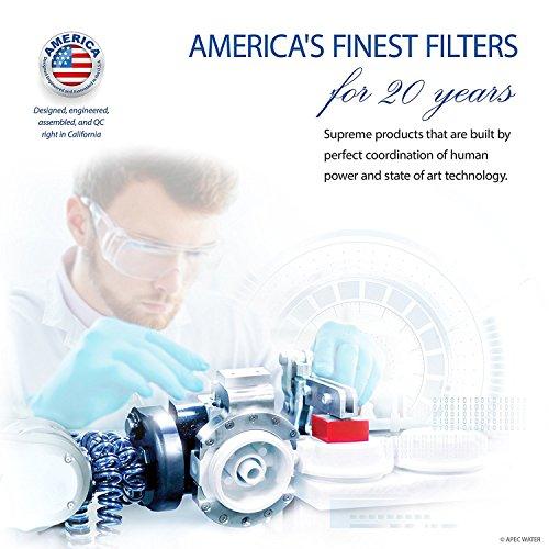 APEC Water Systems APEC Water Systems RO-90 Ultimate Series Top Tier Supreme Certified High Output 90 GPD Ultra Safe Reverse Osmosis Drinking Water Filter System, Chrome Faucet