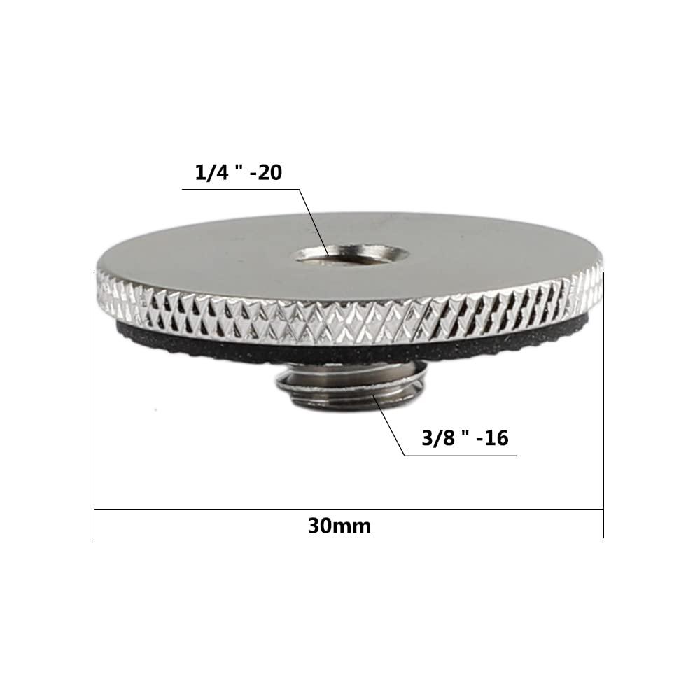 CAMVATE CAMVATE 1/4" Female to 3/8" Male Convert Adapter + Multi-Thread Adapter Kit for Camera, Tripod, Ball Head, Light Stand, etc. - Silver