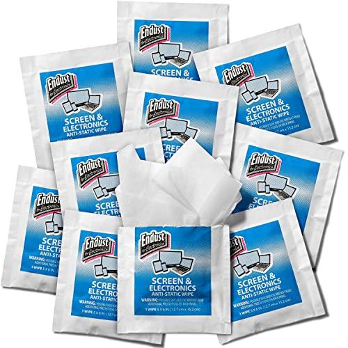 Endust Endust for Electronics; Individually Wrapped, Portable, Anti-Static, Screen & Electronics Cleaning Wipes; 150 Count (14316)