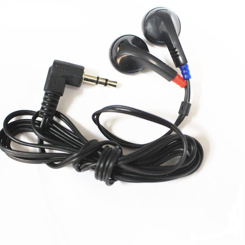 Saidbuds Saidbuds 100 Pack Bulk Classroom Earphones Disposable Earbuds Low Cost Headphones for Schools, Kids, Classrooms,Libraries (Black)