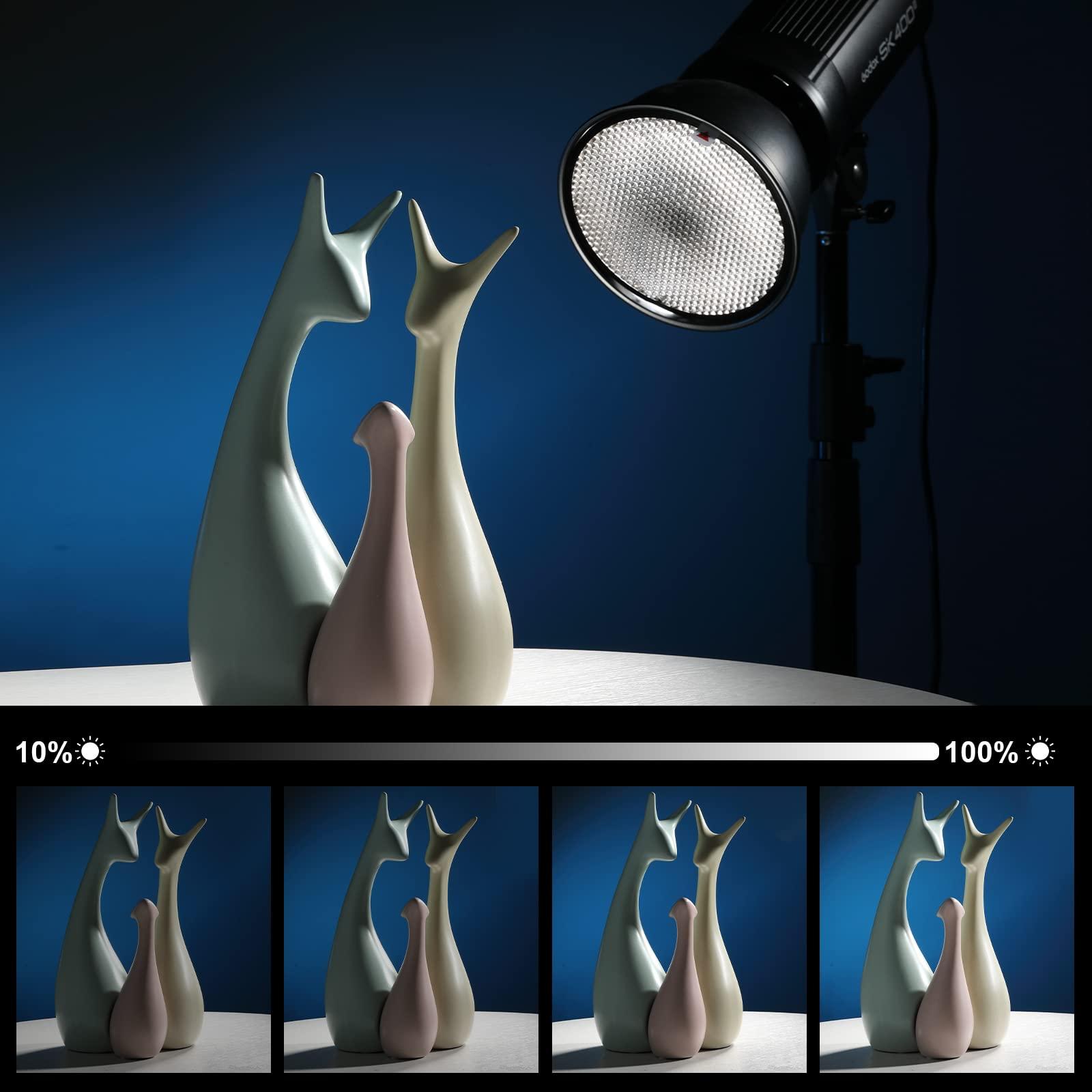 GODOX Godox SK400II 400W Studio Strobe Flash 2Pack Kit 2.4G Wireless X System Bowens Mount 5600200K with Standard Reflector,BD-04,Softbox,Light Stand,for Photography