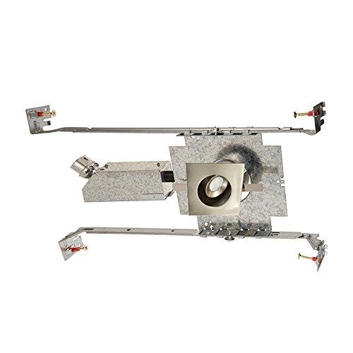 WAC Lighting WAC Lighting HR-LED252E-27-BN 2700K Warm White LEDme Adjustable Square Miniature Recessed Downlight, 1", Brushed Nickel