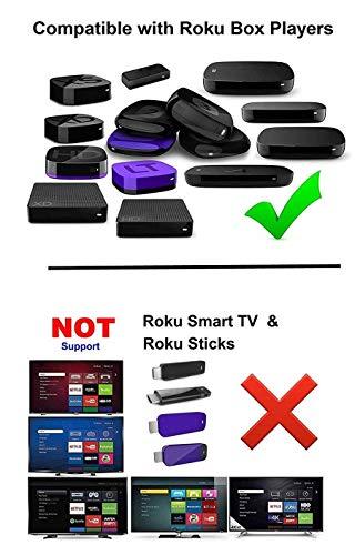 Elekpia Remote Compatible with Roku Express 3700 3900 3930, Roku Premiere 2500R 2700R 2450XB 4620XB 4210XB 3900R, Roku 1 2 3 4 HD LT XS XD Boxes, Not Roku Stick, Not for Roku TV