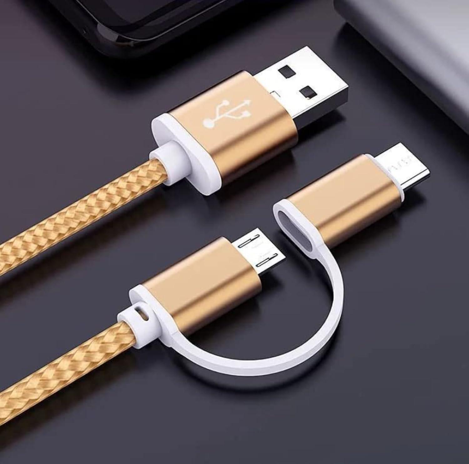 Accessonico Power Cord Replacement for Amazon Kindle Charger, Old & New Kindle, Paperwhite 10th Generation, Samsung Galaxy Tab A7 S6 Lite A8 Tablet USB Fast Charging Cords 2 in 1 Cables