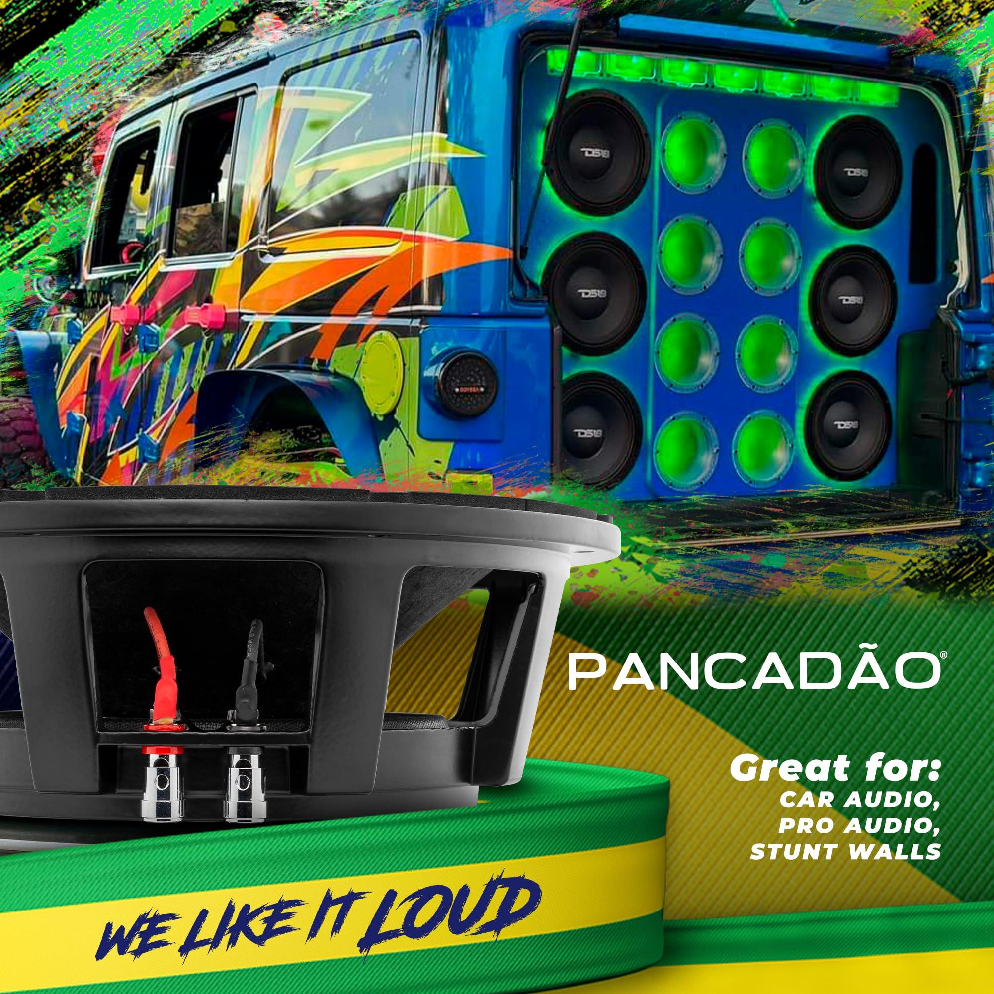 DS18 DS18 PRO-1.5KP10.8 PANCADO - 10\" Brazilian MID BASS Loudspeaker, 3000 Watts Max, 1500 Watts RMS, 8 Ohms - Powerful Car Audio Midrange with Bass Response