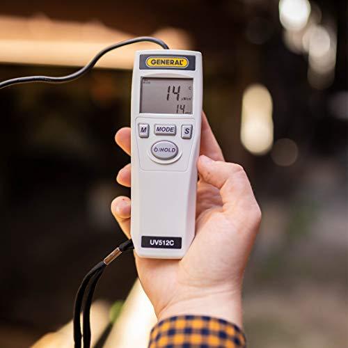 General Tools General Tools UV512C Digital Ultraviolet UVC Light Meter, 220 to 270 nM