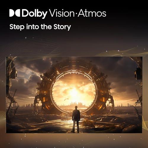 Hisense Hisense 55-Inch Class U8 Series Mini-LED ULED 4K UHD Google Smart TV (55U8N, 2024 Model) - QLED, Dolby Vision IQ, Dolby Atmos, Full Array Local Dimming Pro, 144Hz Game Mode Pro, Alexa Compatibility