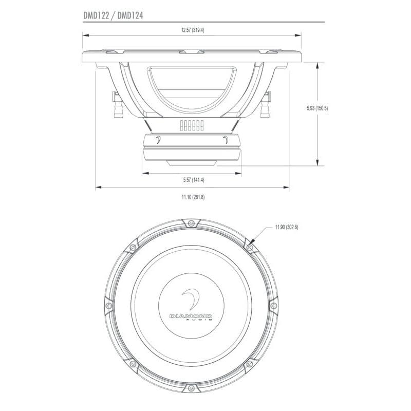 Diamond Audio Technology Diamond Audio DMD122 DMD 12 / 300mm Subwoofer