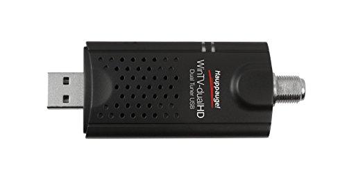 Hauppauge HAUPPAUGE WinTV-DualHD Dual USB 2.0 HD TV Tuner for Windows PC 1595,Black