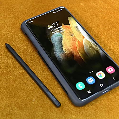 PCTC Galaxy S21 Ultra S Pen Replacement for Samsung Galaxy S21 Ultra 5G S Pen Stylus Pen + 5X Replacement Tips/Nibs (Mystic Black)
