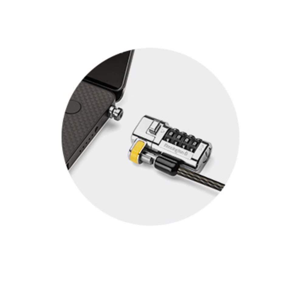 Kensington Kensington ClickSafe Combination Laptop Locking Cable for Nano Security Slot (K68103WW), Black/Silver