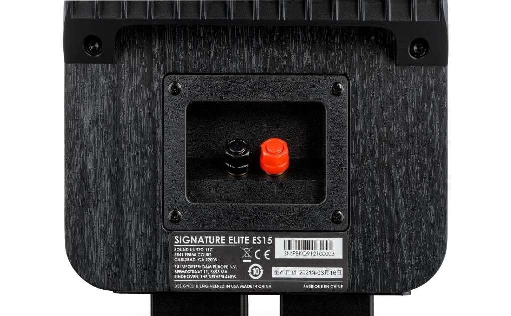 Polk Audio Polk Signature Elite ES15 Bookshelf Speaker - Hi-Res Audio Certified, Dolby Atmos & DTS:X Compatible, 1\" Tweeter & 5.25\" Woofer, Power Port Technology for Effortless Bass (Pair, Stunning Black)