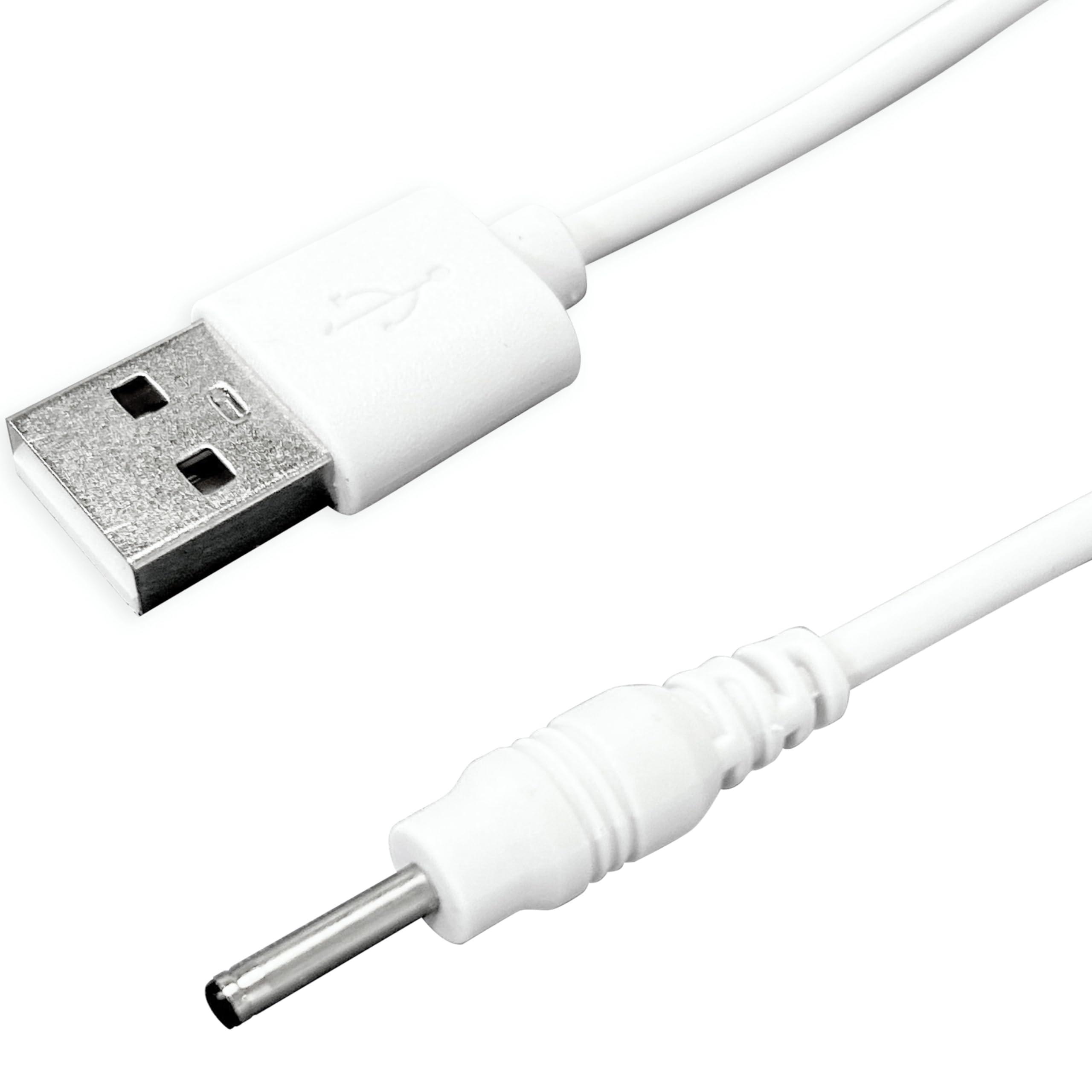 BabyValley BabyValley Charging Cable Replacement for Womanizer Pro 40 Barrel Jack USB Charger Cord for Womanizer Pro 40 Accessories (100cm, White, 1)