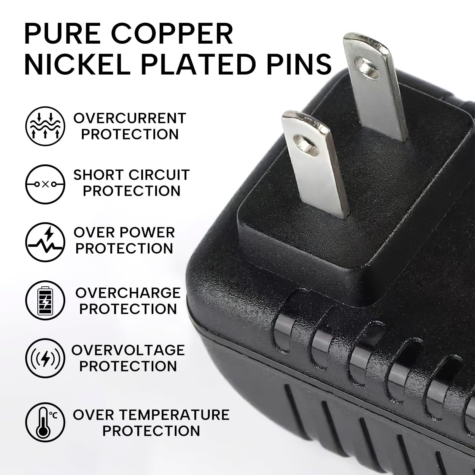 Duoxiate 12V 3A Power Adapter, AC 100-240V to DC 12V Power Supply UK Plug, Compatible with LED Strip Lights, Security Camera, Router, Audio, ADSL Cats, 5.5mm x 2.5mm Jack, Wall Charger for Home and Office Use