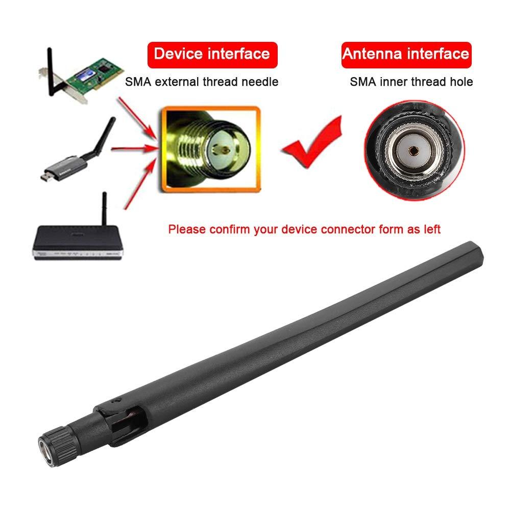 Qiilu Antenna Replacement Rt N66U Antenna 3Pcs Router SMA Network Card External Antenna for Rt Ac68U