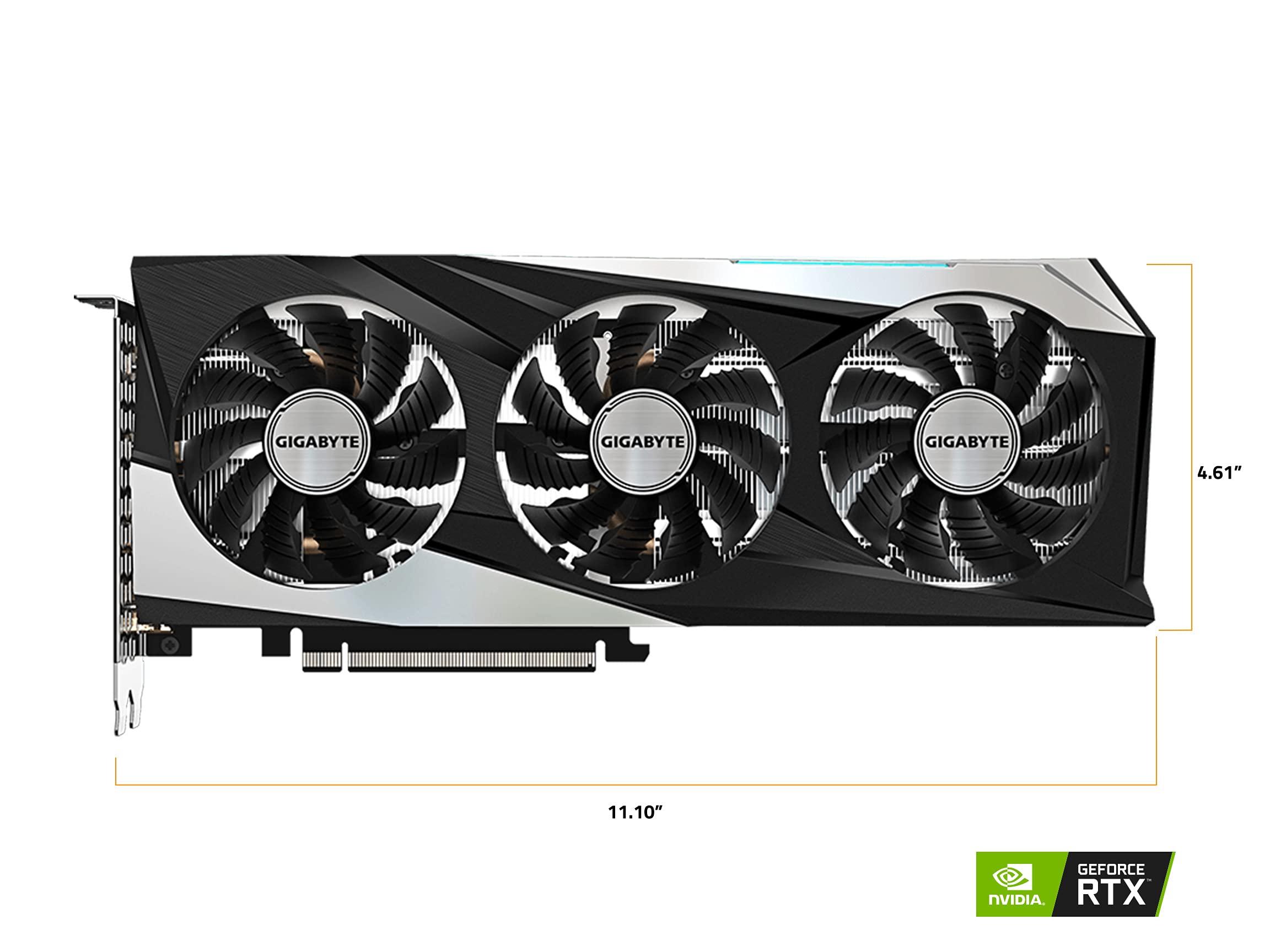 GIGABYTE GIGABYTE GeForce RTX 3060 Ti Gaming OC 8G (REV2.0) Graphics Card, 3X WINDFORCE Fans, LHR, 8GB 256-bit GDDR6, GV-N306TGAMING OC-8GD REV2.0 Video Card