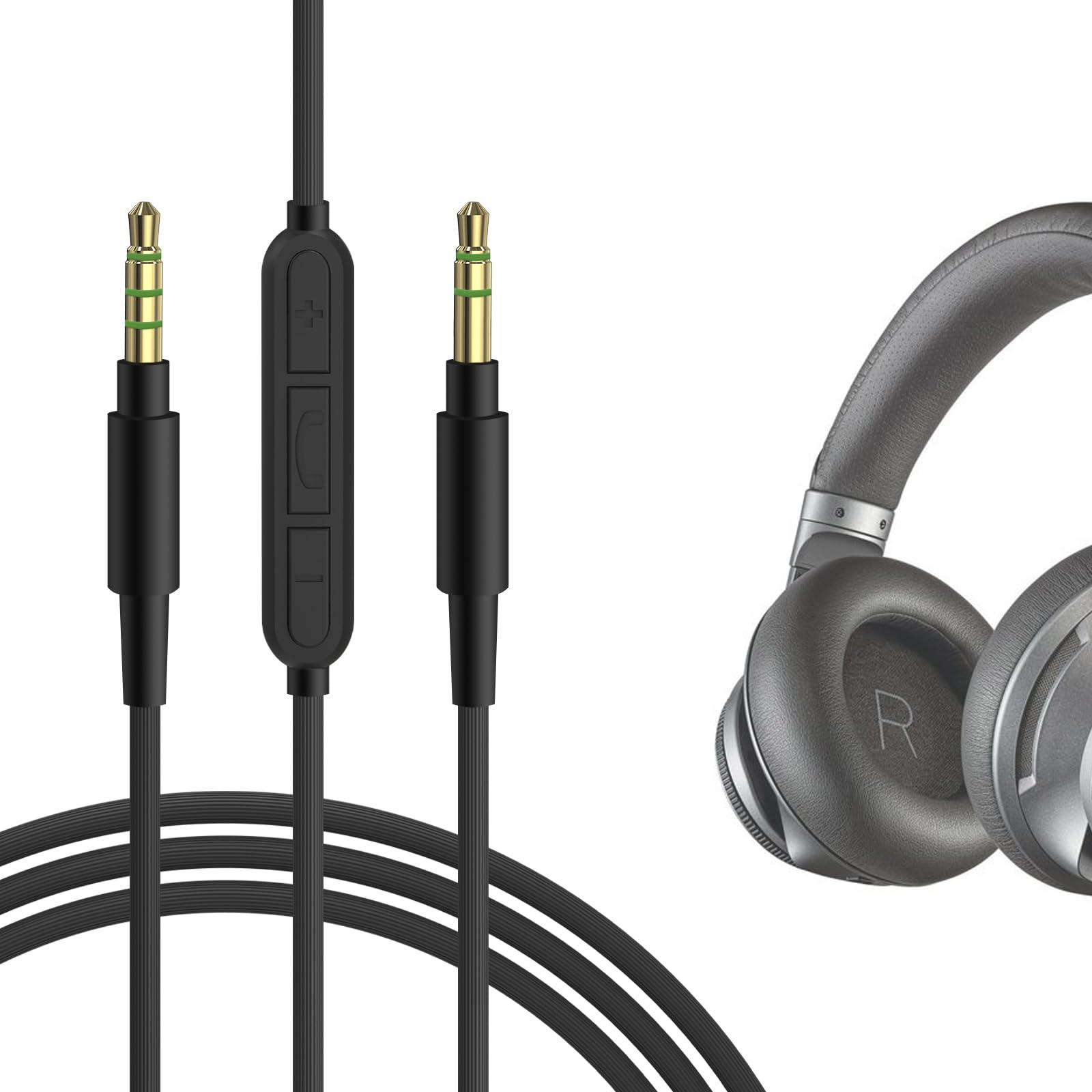 GEEKRIA GEEKRIA Audio Cable with Mic Compatible with Plantronics BackBeat PRO 2 Headphones Cable, 1/8\" (3.5mm) to 3.5mm Replacement Stereo Cord with Inline Microphone and Volume Control (4 ft/1.2 m)