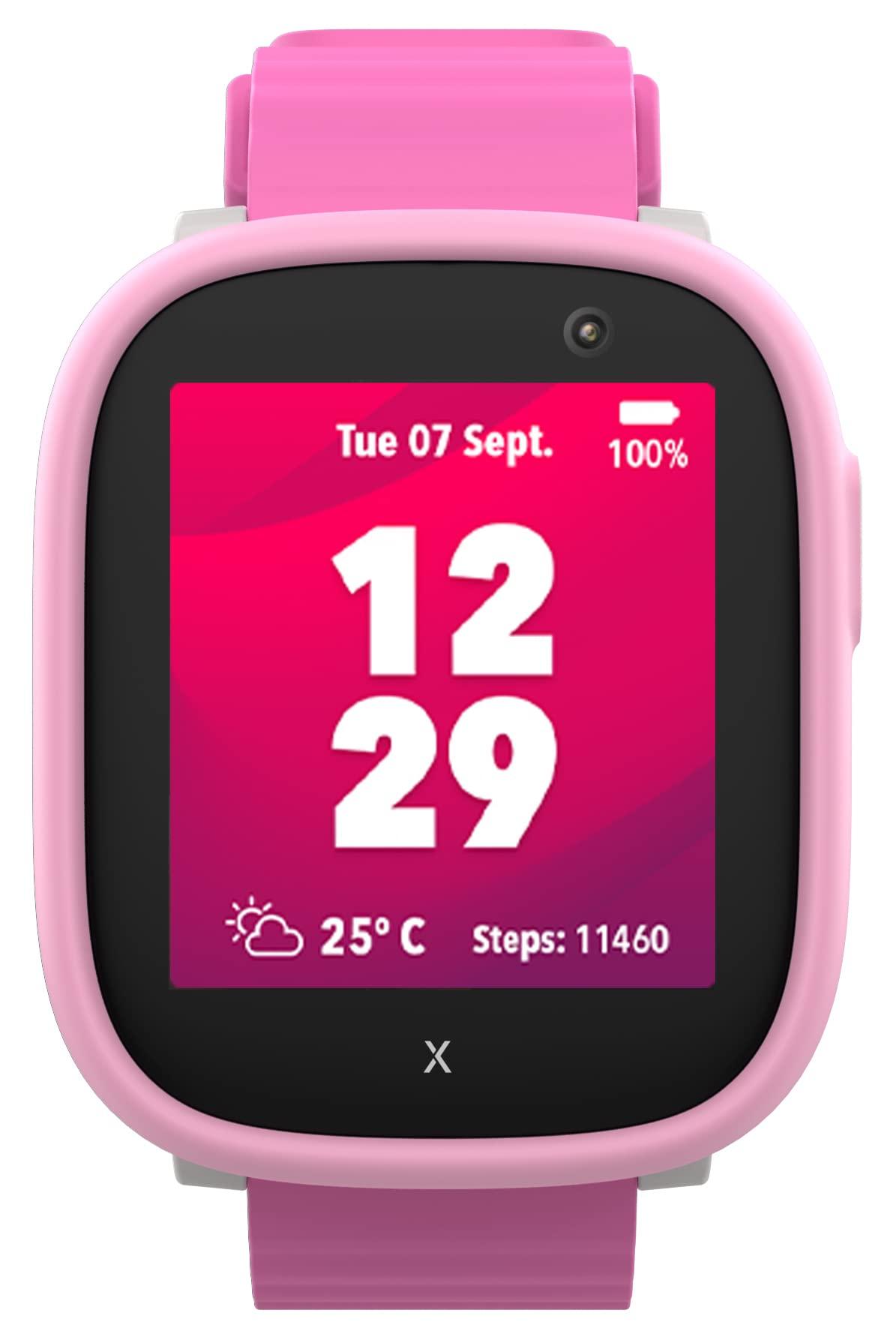 XPLORA XPLORA X6 Play - Watch Phone for Children (4G) - Calls, Messages, Kids School Mode, SOS Function, GPS Location, Camera and Pedometer (Subscription Required) (Pink)