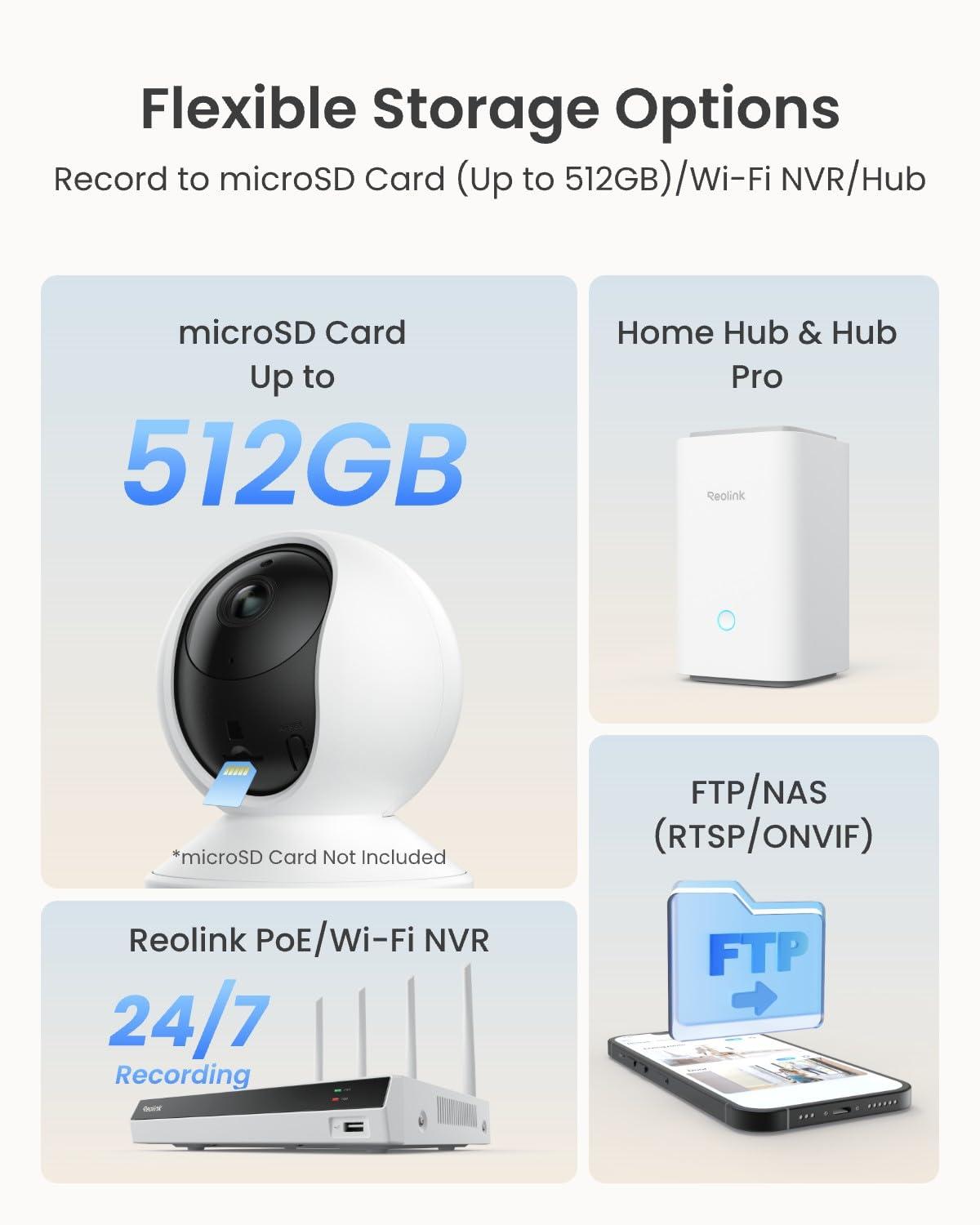 REOLINK REOLINK Doorbell Camera Bundle with E1 Pro 4MP Indoor Camera,Remote Control in One App, No Subscription Fee, Local Storage, Works w/Goodle Assistant