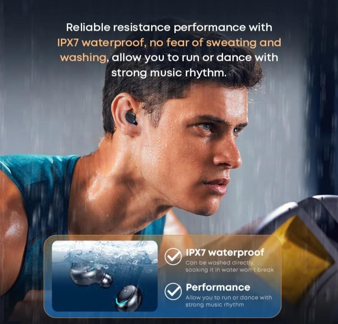 Langsdom Generic TWS F9 Wireless Bluetooth Earbuds, Black, F9-5C