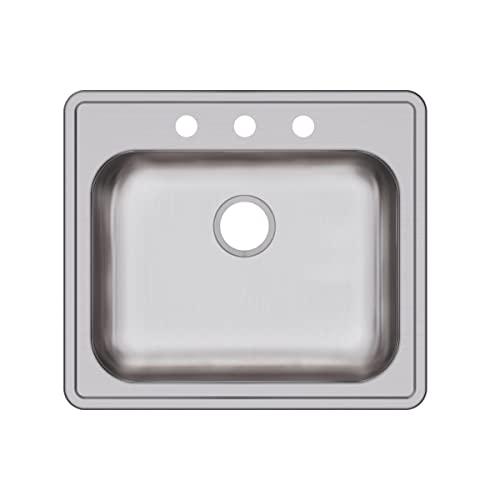 Elkay Elkay GE125223 Dayton Single Bowl Drop-in Stainless Steel Sink