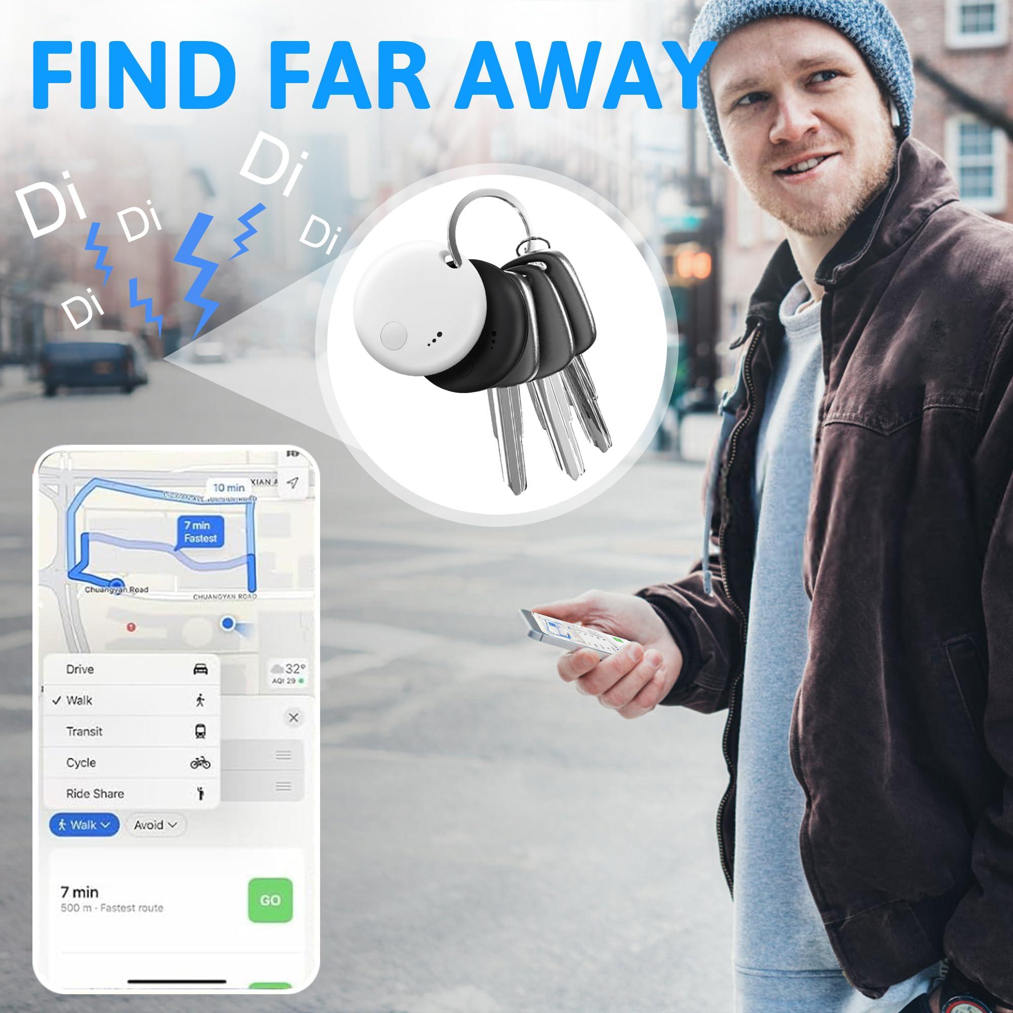 Fortunepro Tracker Tag 4 Packs Bluetooth Tracker, Smart Tag Locator Tracking Device, Keys Finder and Item Locator,Air Tracker Item Finders with Apple Find My(IOS Only)Track your Keys,Wallet,Luggage,Pets and Bag