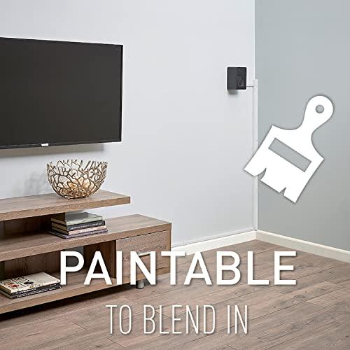 Legrand - Wiremold Legrand Wiremold CMK40 Cornermate 10 Foot 8 Piece Cord Cover Kit For Corners, Organizer for Wall, Holds Up to 3 Cords or Cables, White (1 Pack)