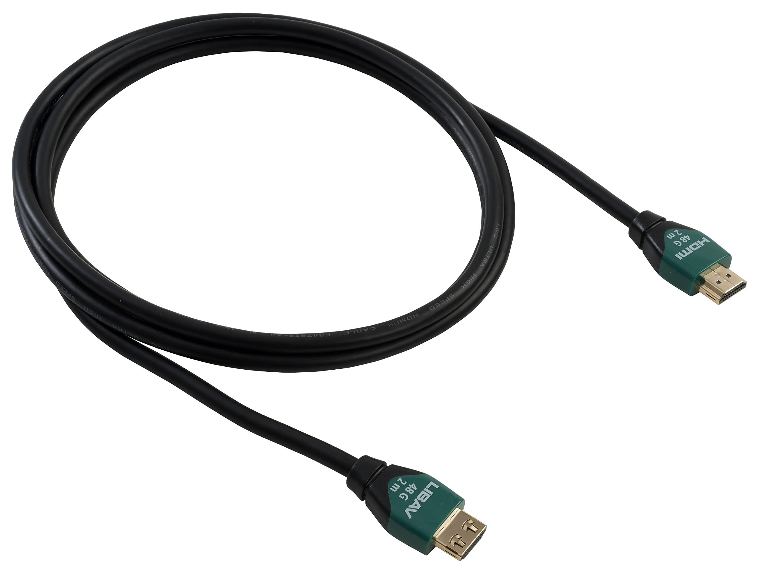 Liberty AV Solutions Liberty's Ultra Series Nebula with Ethernet 48G HDMI Cable 4K, 8K, and 10K Resolutions 1.0 Meter (3 Feet) Cable Length.Laptop, PC, Gaming, Projector, Monitor
