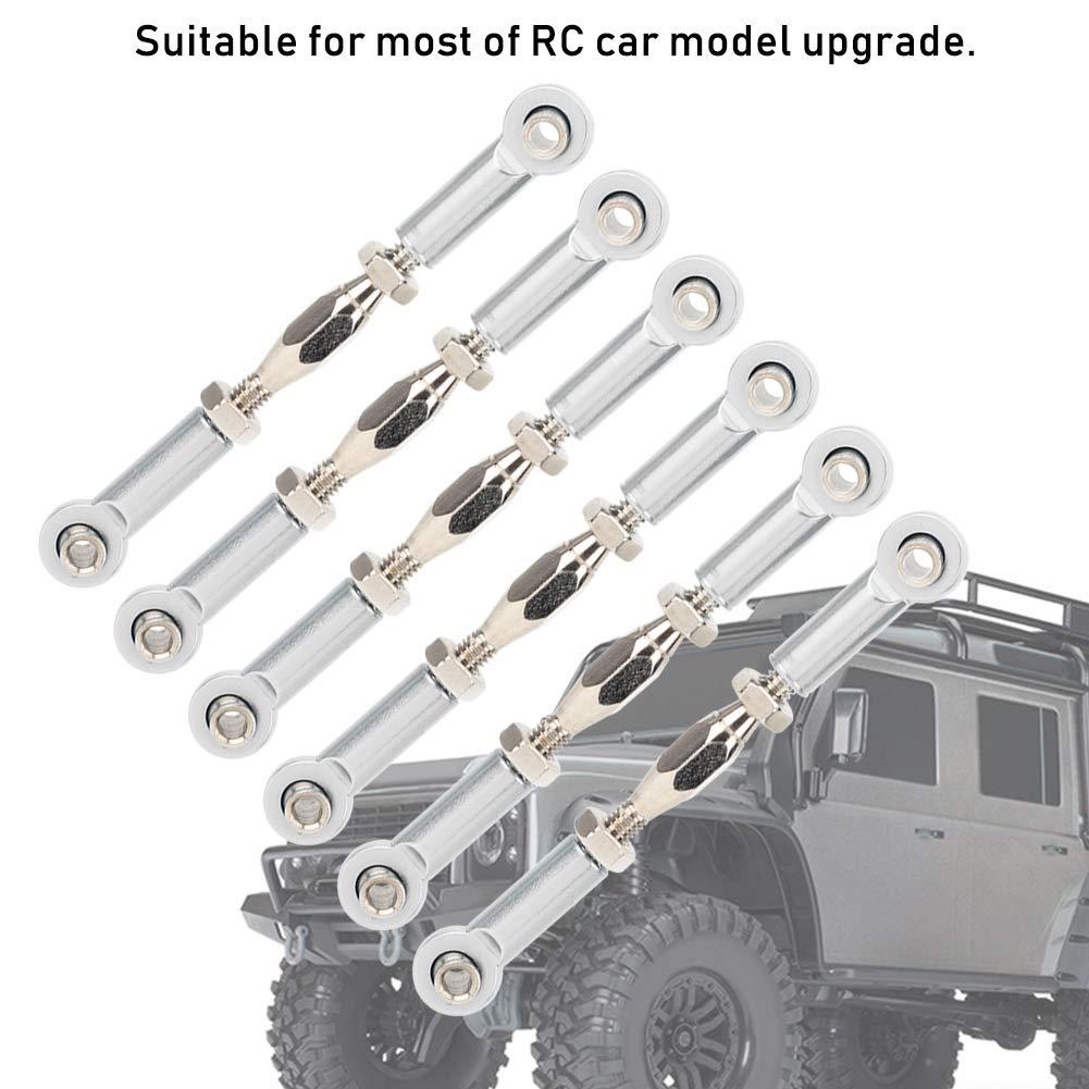 MUNEFE MUNEFE RC Stee Links, RC Car Push Rod, RC Stee Rod Links, Suitable for Ensu The Reliable Performance of Your Rc Model(Sier)