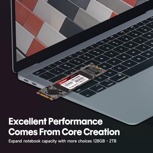 KingSpec KingSpec M.2 SATA SSD, 1TB 2280 SATA III 6Gbps Internal M.2 SSD, Ultra-Slim NGFF State Drive for Desktop/Laptop/Notebook