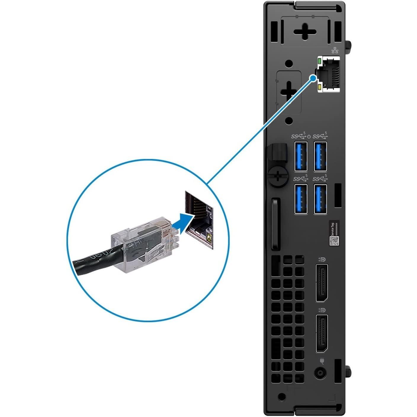 Dell Dell OptiPlex 5000 Desktop Computer - Intel Core i5 12th Gen i5-12500T Hexa-core (6 Core) 2 GHz - 8 GB RAM DDR4 SDRAM - 256 GB M.2 PCI Express NVMe 3.0 x4 SSD - Micro PC - Black (Renewed)