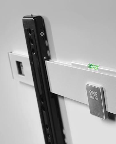 One For All One For All Ultra Slim TV Wall Bracket Mount  Screen Size 32-60\" - for All Types of TVs  Max Weight 80kgs  VESA 100x100 to 400x400  Black White WM6411