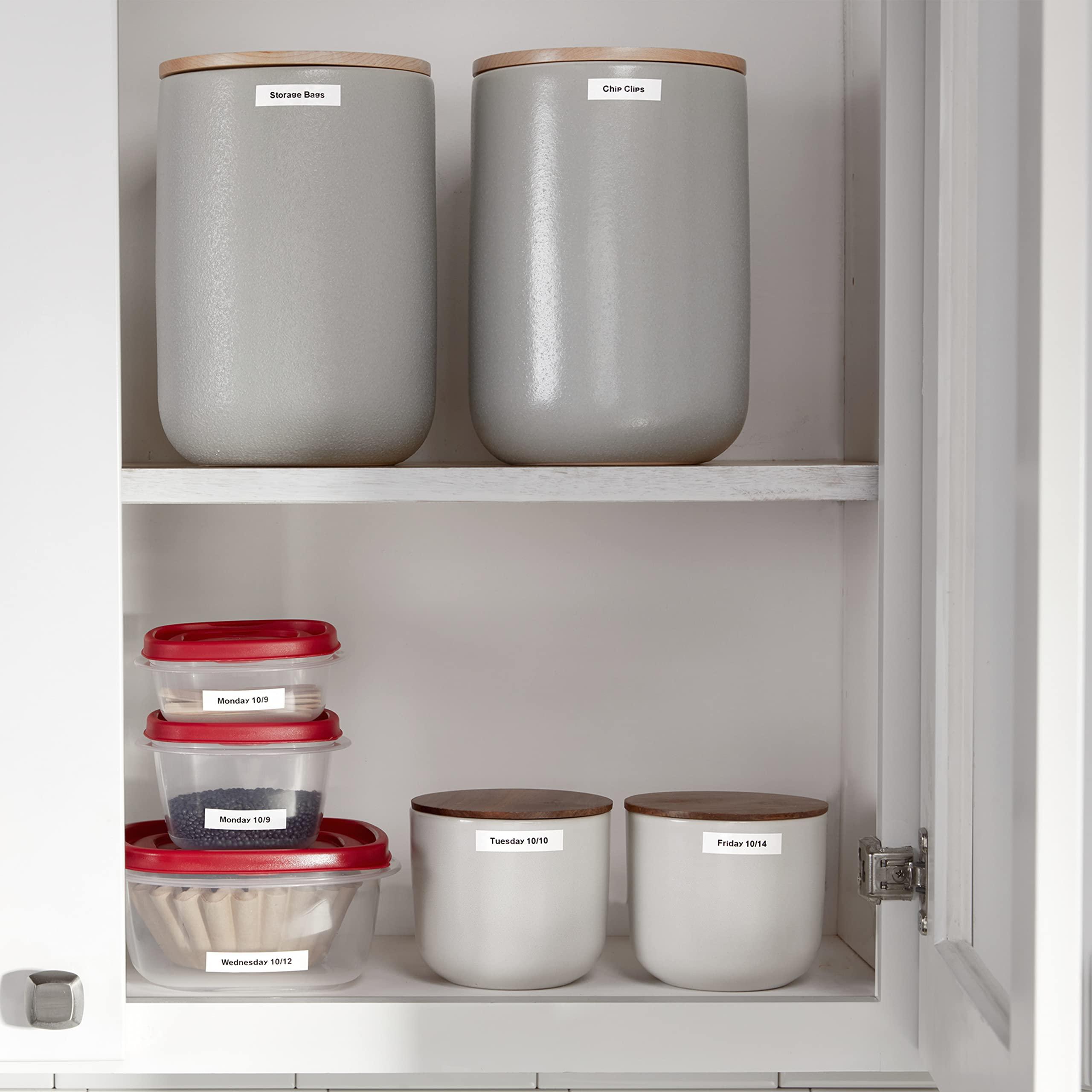 DYMO DYMO Authentic LT Plastic Labeling Tape for LetraTag Label Makers, 1/2" (12mm), Black Print on Clear Tape, 6-Pack