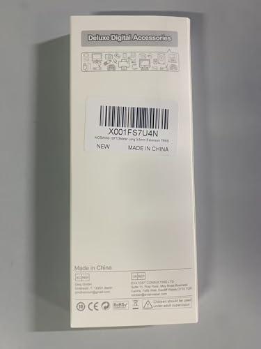 MOSWAG MOSWAG 10FT/3Meter Long 3.5mm Extension TRRS 4-Pole Headphone Cable Male to Female Audio Cable Nylon Braided Compatible for Home/Car Stereos Smartphones Headphones Tablets Media Players and More