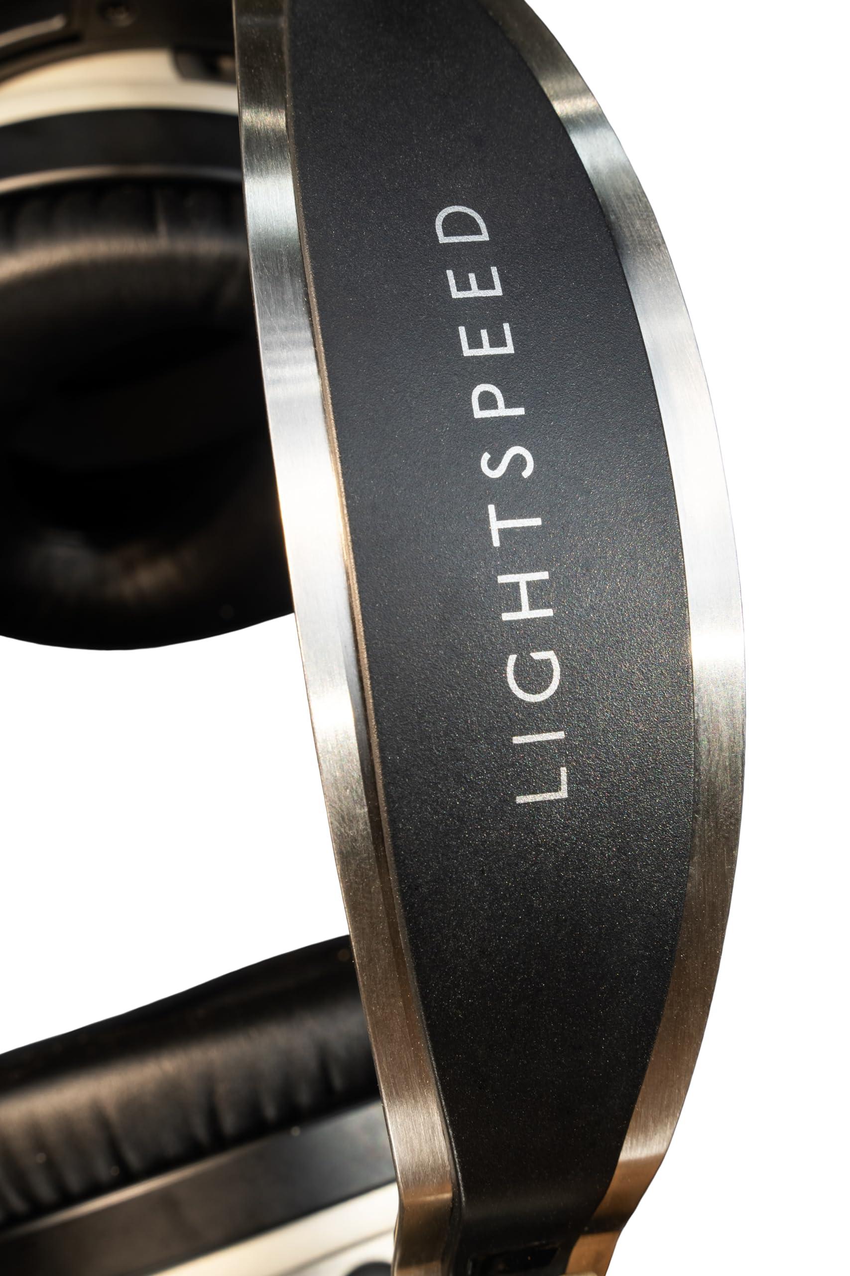 LIGHTSPEED Lightspeed Delta Zulu ANR Aviation Headset - Premium Noise Canceling Bluetooth Headset for Pilots with Built-in Carbon Monoxide Monitoring and Personalized EQ (Panel Power 6-Pin Plug)