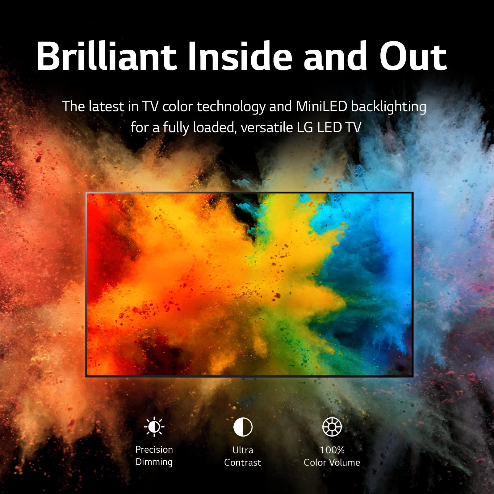 LG LG QNED85 Series 65-Inch Class QNED Mini-LED Smart TV 65QNED85UQA, 2022 - AI-Powered 4K TV, Alexa Built-In,Black