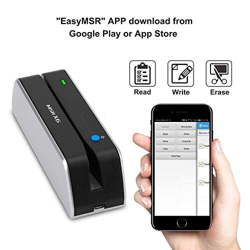 MSR X6 MSR X6 Bluetooth VIP Card Swiper Reader Writer Encoder Hico 3 Tracks USB and Bluetooth