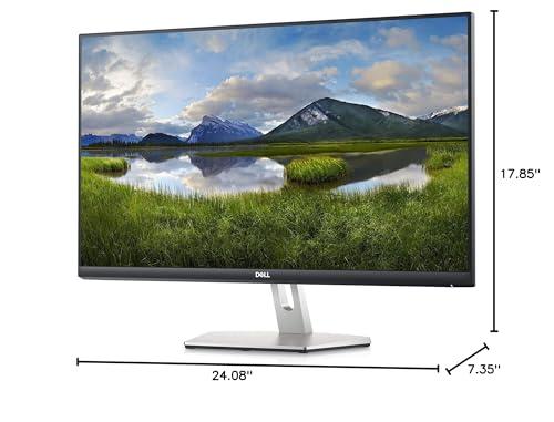 Dell Dell S2721D 27 Inch 1440p QHD, IPS Ultra-Thin Bezel Monitor, AMD FreeSync, HDMI, DisplayPort, Built in Speakers, VESA Certified, Silver (Renewed)