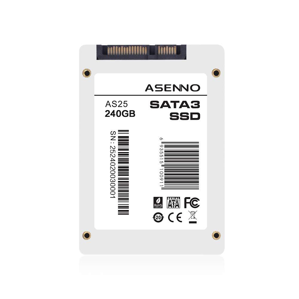 ASENNO ASENNO 240GB 250GB 256GB 2.5 Inch SSD SATAIII 6GB/s Internal Solid State Hard Drive for Notebook Tablet Desktop PC