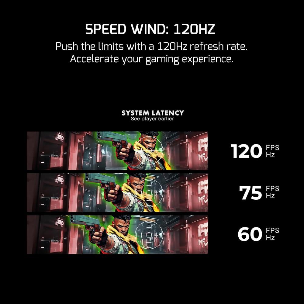 Game Power GAMEPOWER F20 27 Inch Curved White Gaming Monitor, 120Hz 1080p Display, 1ms Response Time, AMD FreeSync, HDR Support, 125% sRGB, RGB Backlight, Dual Speakers, Zero Frame Design, HDMI and VGA Inputs