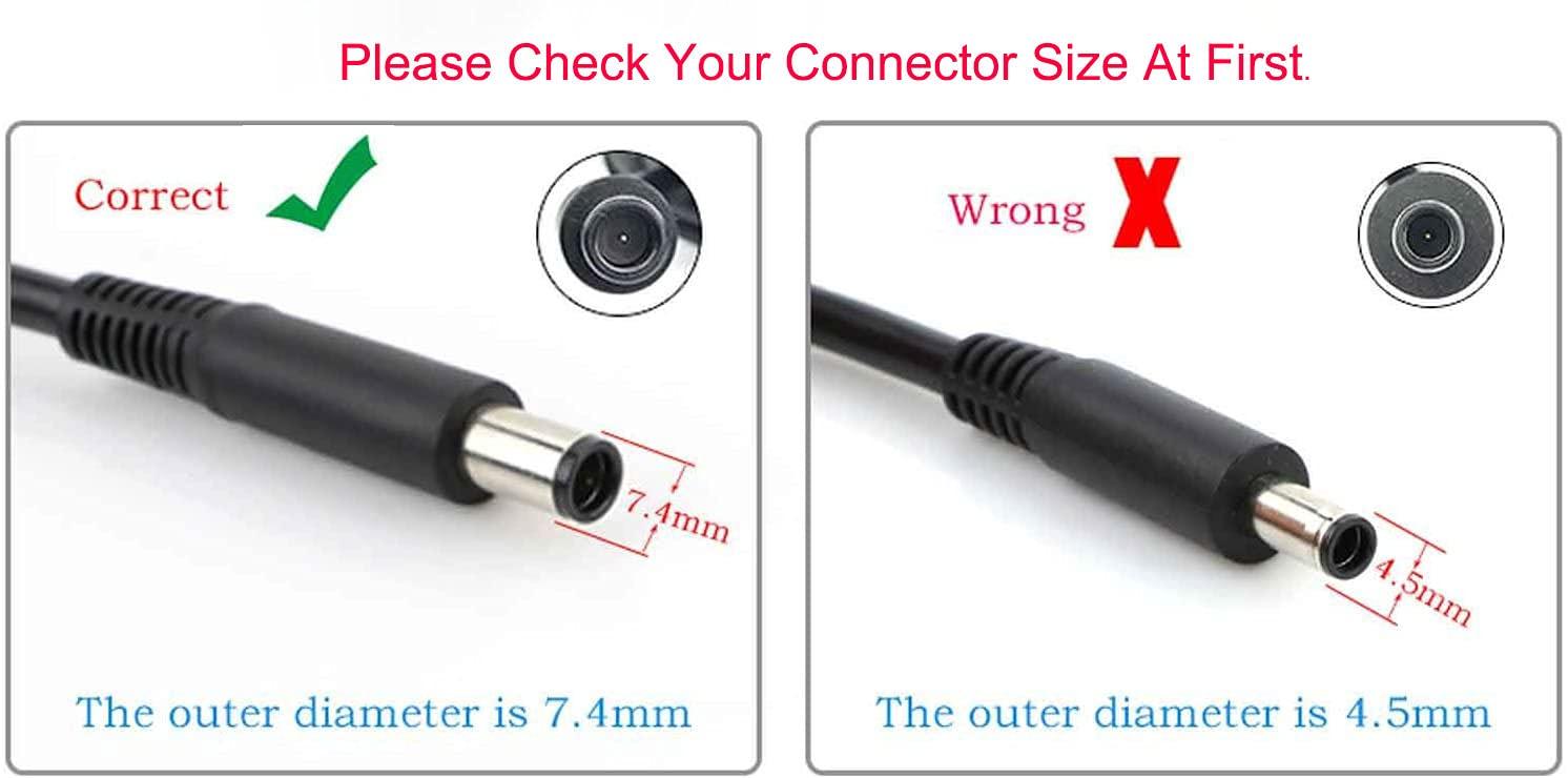Cemady 65W Genuine Charger for Dell Latitude 3460 P63G P63G001 Laptop 19.5V 3.34A Power Supply Adapter Cord