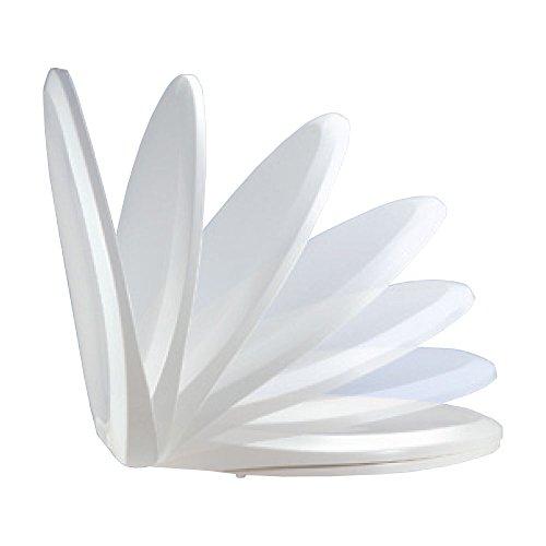 Bath Décor Bath Décor 1F1E7-02 Premium Molded Wood Toilet Seat, Biscuit/Linen