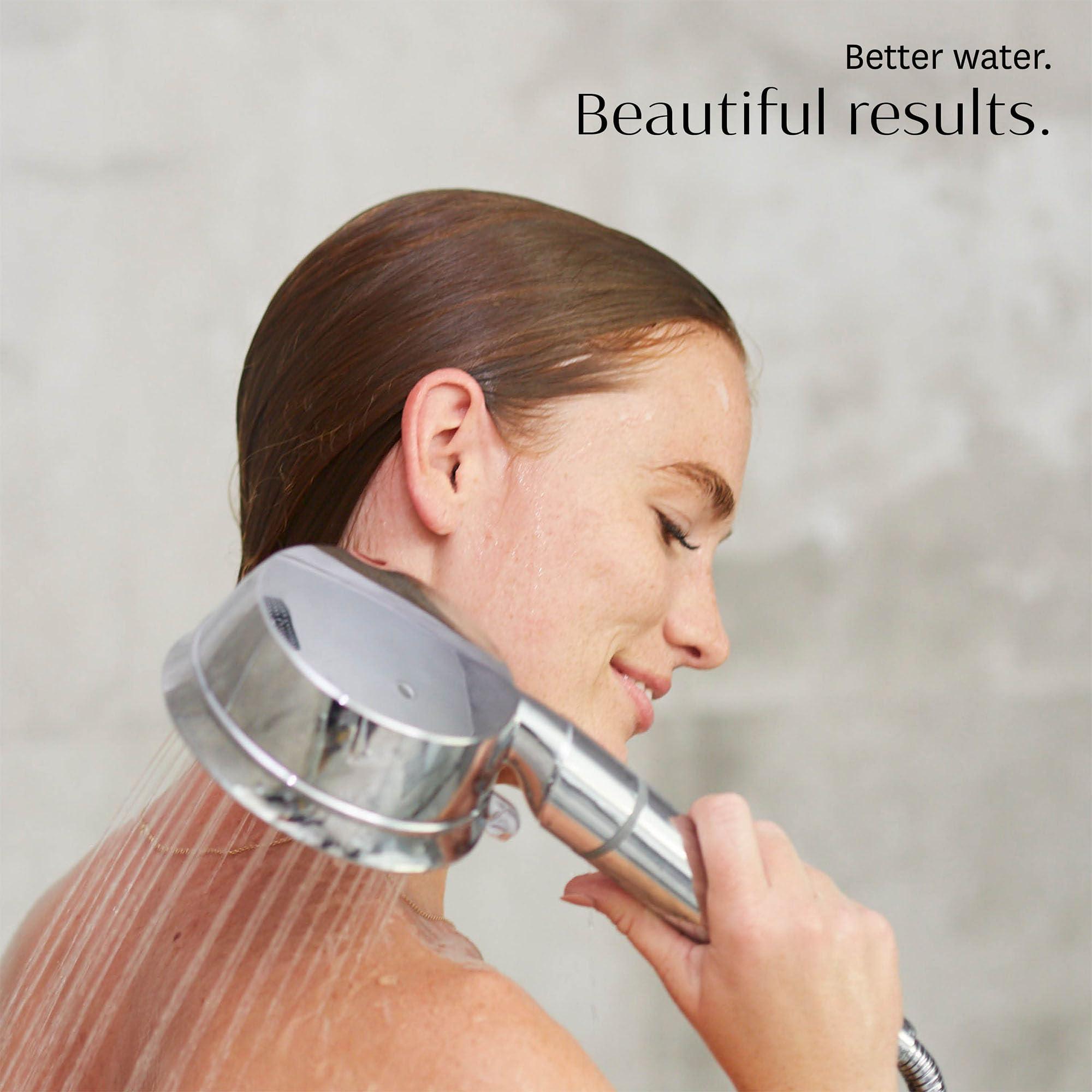 T3 Micro T3 Source Hand-Held Showerhead | Adjustable Hand Held Chrome Shower Head with Chlorine Filter | Mineral Filter Reduces Free Chlorine and Hydrogen Sulfide