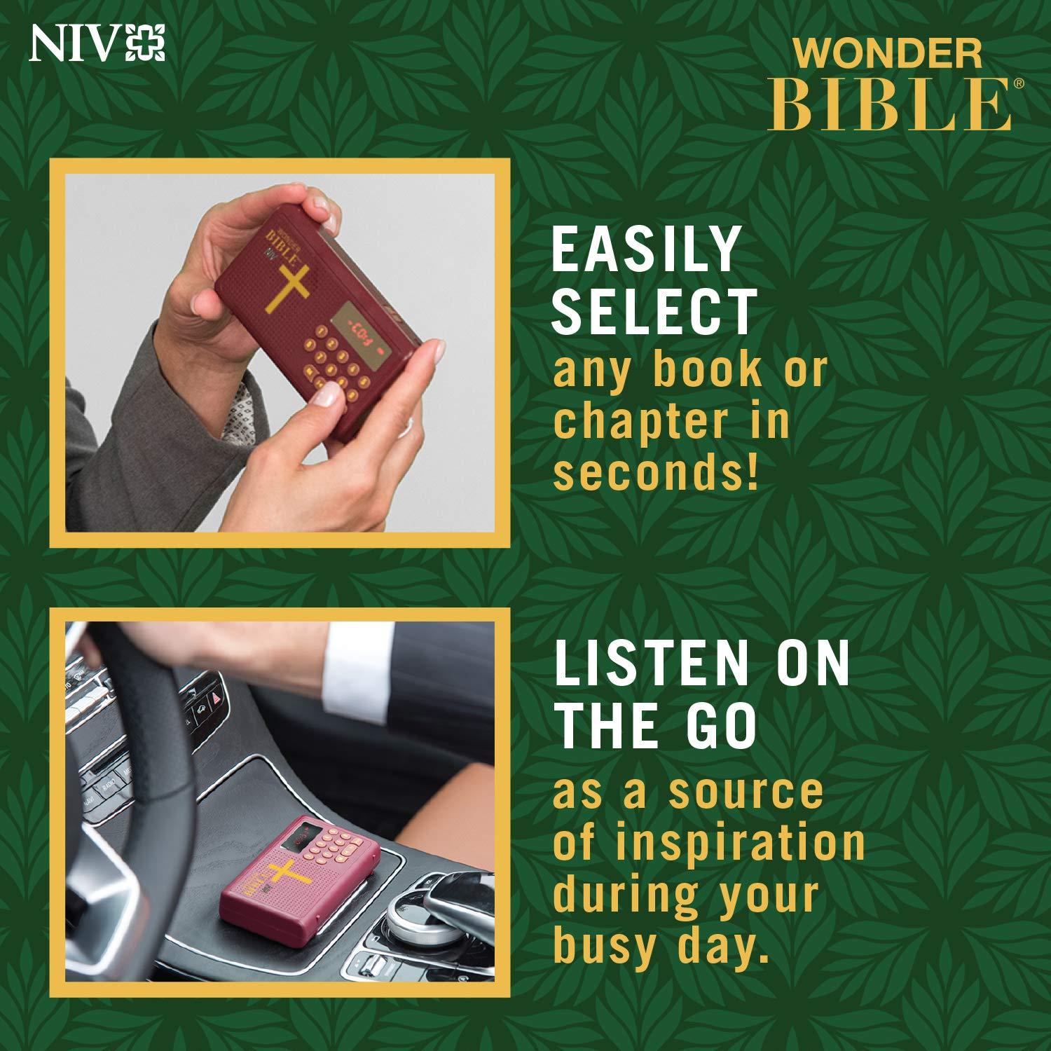 WONDER BIBLE Wonder Bible NIV- The Audio Bible Player That You Can Listen to in English, New International Version, New & Old Testament as Seen On TV