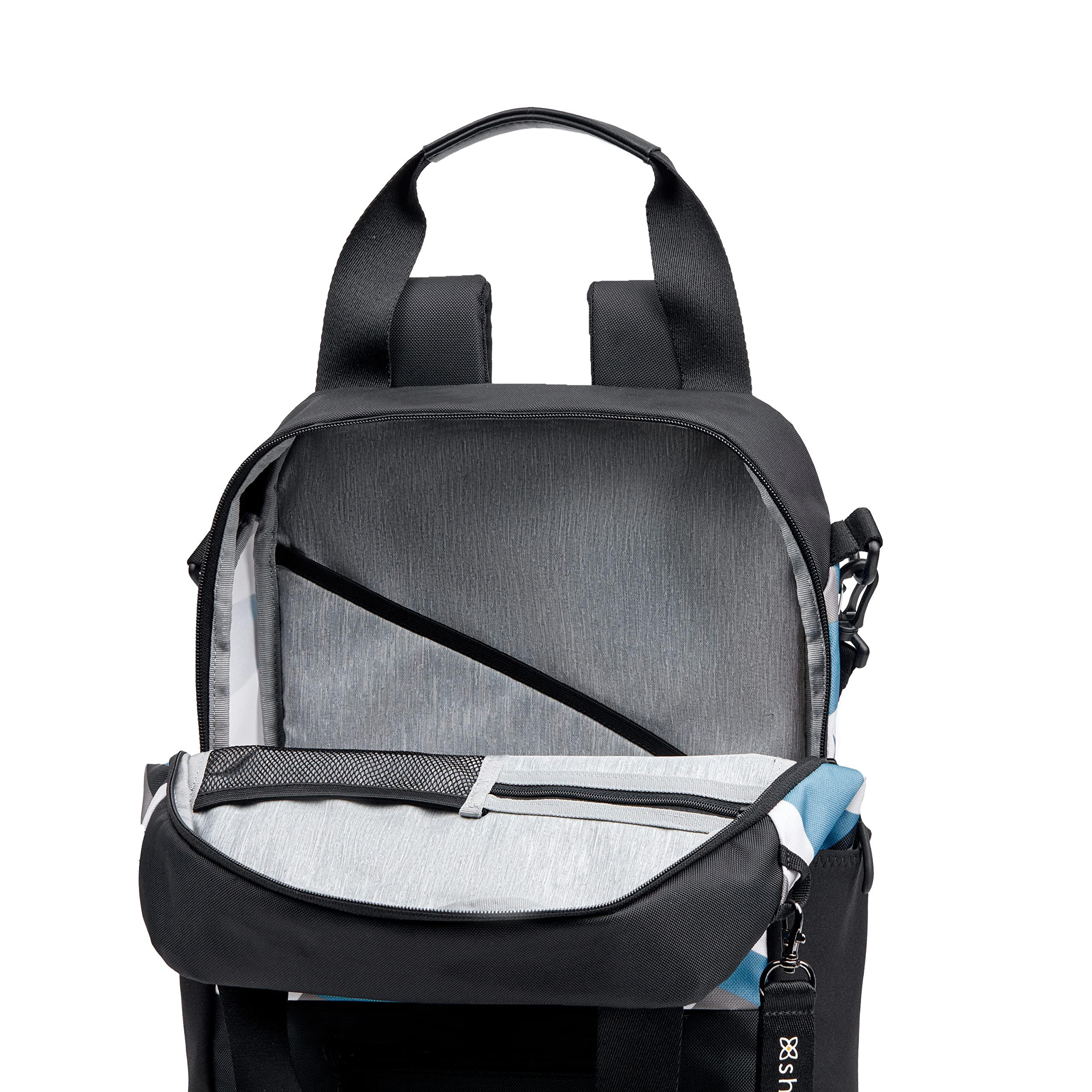 Sherpani Sherpani Camden, Convertible Backpack Tote, Travel Backpack Purse, Laptop Backpack, Recycled Nylon Backpack, Crossbody Bags for Women Fits 15 Inch Laptop (Summer Camo)