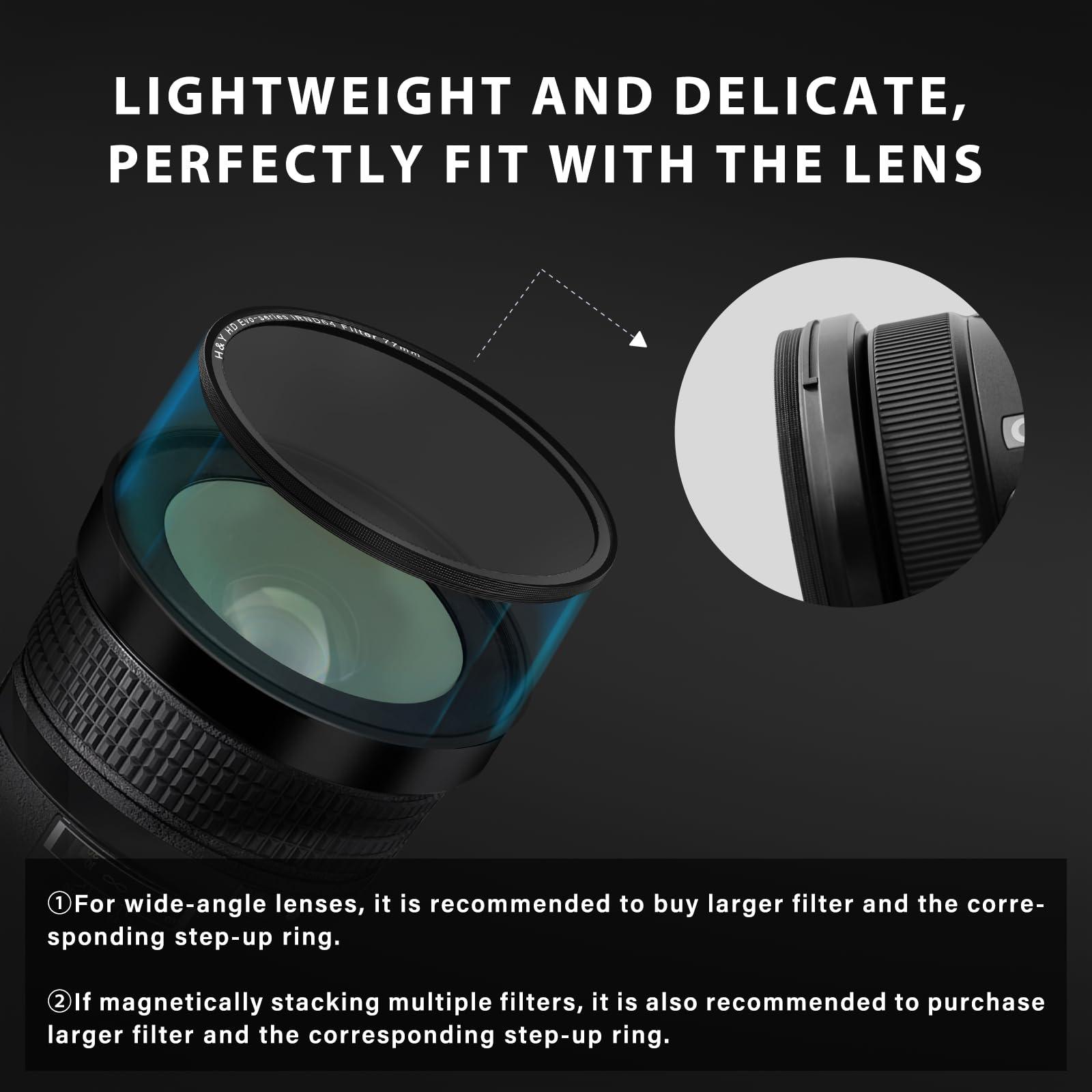 H&Y H&Y 77mm White Mist Filter Lens Filter Mist White 1/4 Diffusion Filter Camera Lens Filter Dreamy Fog Effect with Magnetic Adapter Ring, EVO Series