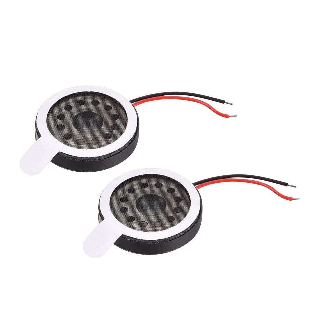uxcell uxcell 1W 8 Ohm 16mm Dia Speaker with Wire for Electronic Projects 2pcs