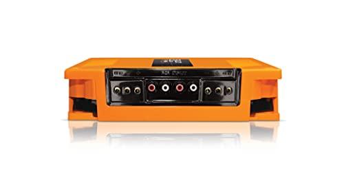 Banda 4-Ch. Vehicle Audio Bass Amplifier - 300W D Class High-Powered Mono Bass Amp w/Subsonic & Low Pass Filters Stable @ 2 Ohms, LED Indicators, Sound Specialization, Orange - BANDA 1200.42OHMORANGE