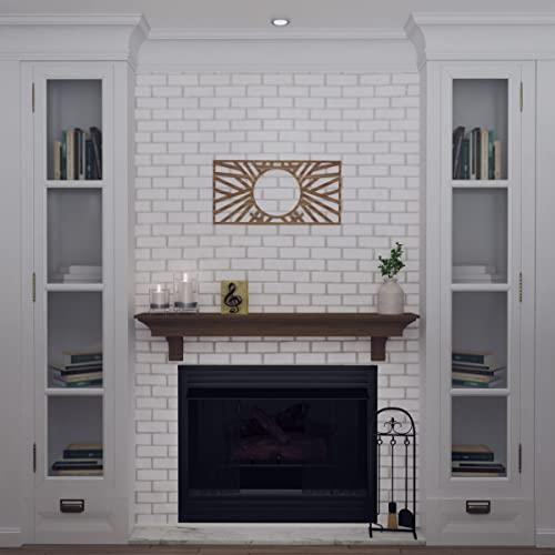 Ekena Millwork Ekena Millwork 40"W x 20"H x 14 3/4"ID x 1/4"T Hoover Wood Fretwork Pierced Ceiling Medallion, Walnut